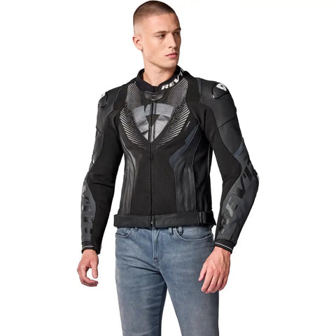 Chamarra de Piel REV'IT! Hyperspeed 3 Pro Black/Anthracite
