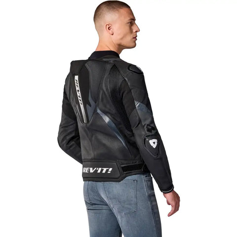 Chamarra de Piel REV'IT! Hyperspeed 3 Pro Black/Anthracite