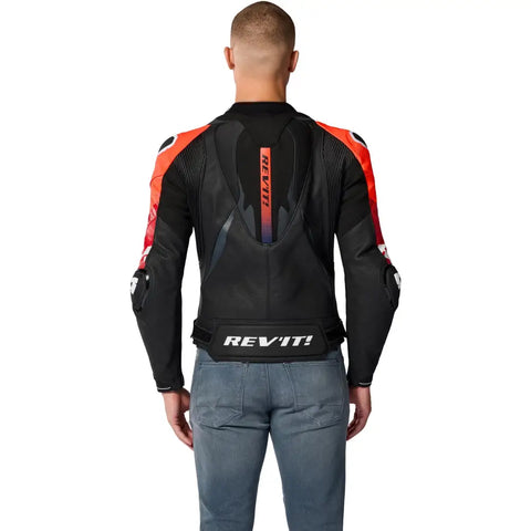 Chamarra de Piel REV'IT! Hyperspeed 3 Pro Black/Red