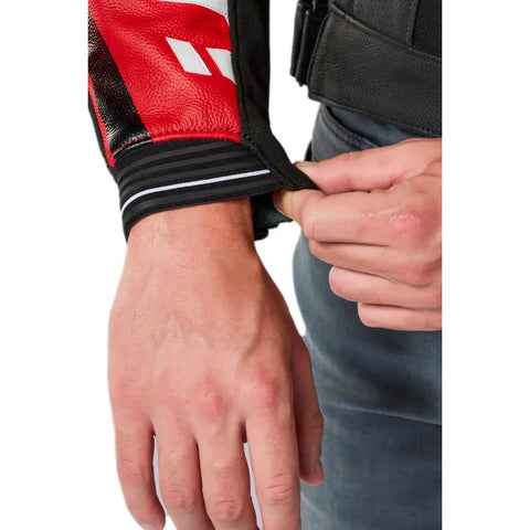 Chamarra de Piel REV'IT! Hyperspeed 3 Pro Black/Red