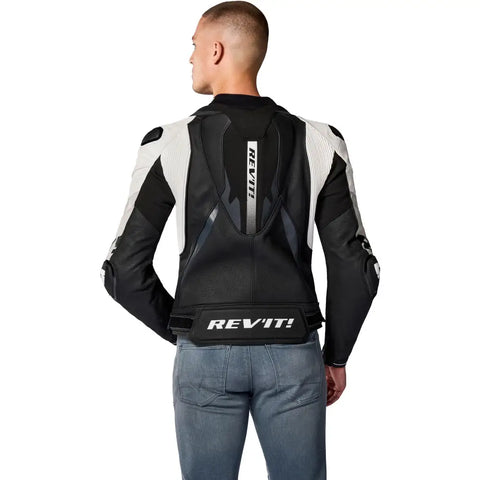 Chamarra de Piel REV'IT! Hyperspeed 3 Pro Black/White