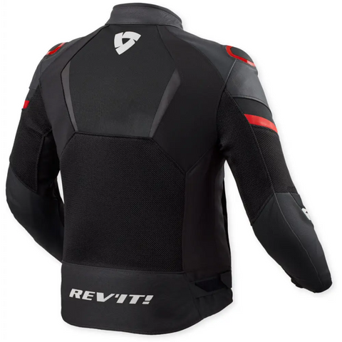 Chamarra de Piel REV’IT! Mantis 3 H2O Black/Red
