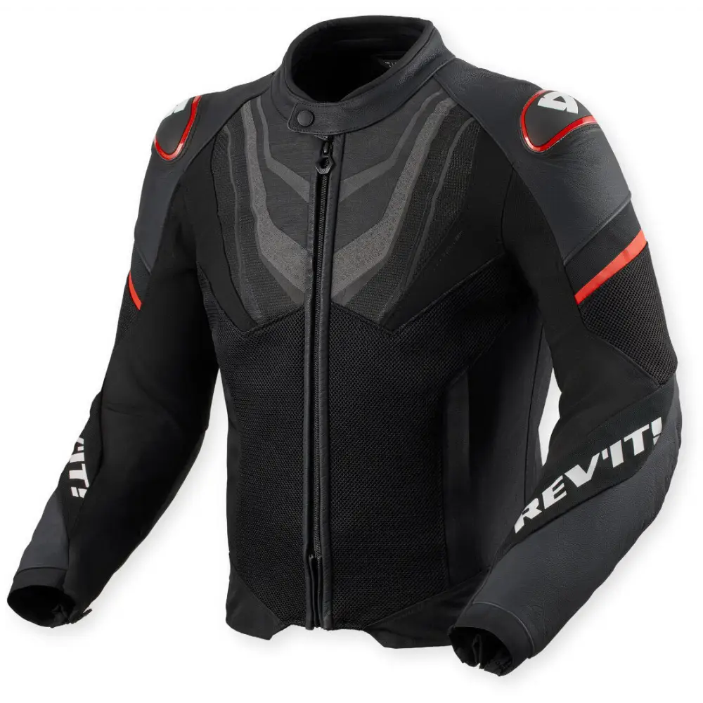 Chamarra de Piel REV’IT! Mantis 3 H2O Black/Red