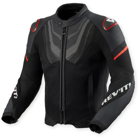 Chamarra de Piel REV’IT! Mantis 3 H2O Black/Red