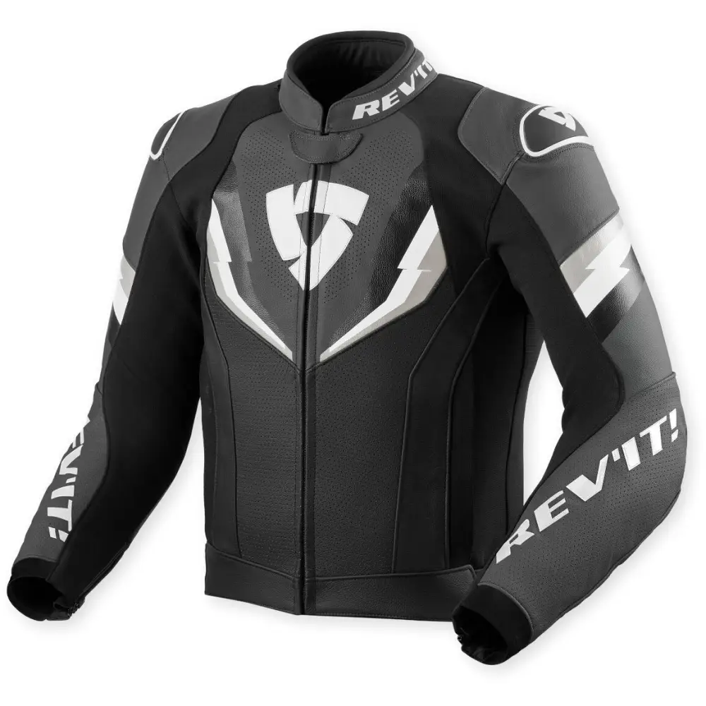 Chamarra de Piel REV’IT! Quantum 3 Black/Anthracite
