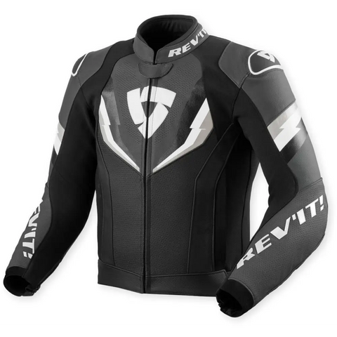 Chamarra de Piel REV’IT! Quantum 3 Black/Anthracite