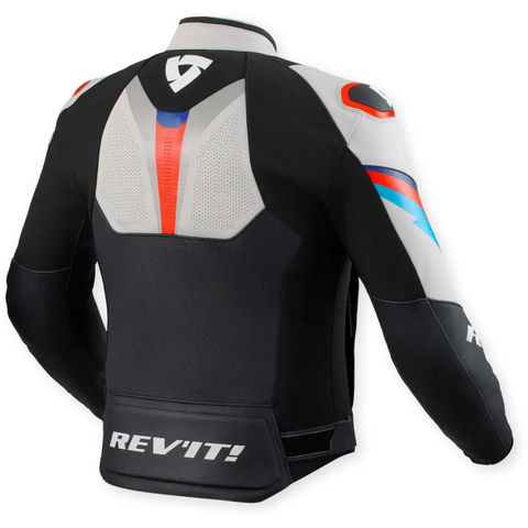 Chamarra de Piel REV’IT! Quantum 3 Black/Light Grey