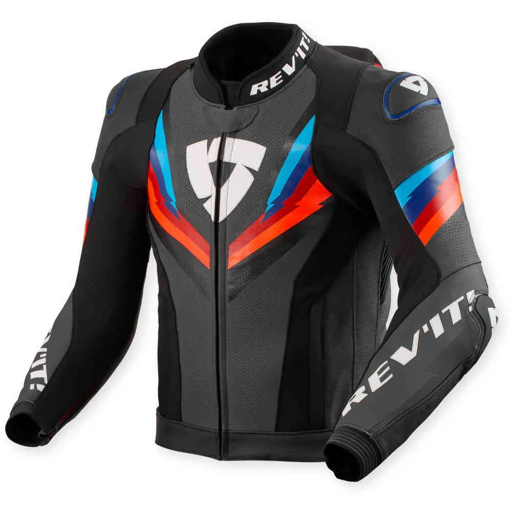 Chamarra de Piel REV’IT! Quantum 3 Pro Black/Blue