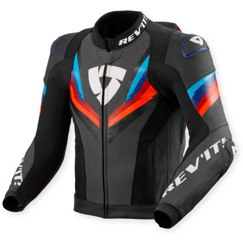 Chamarra de Piel REV’IT! Quantum 3 Pro Black/Blue