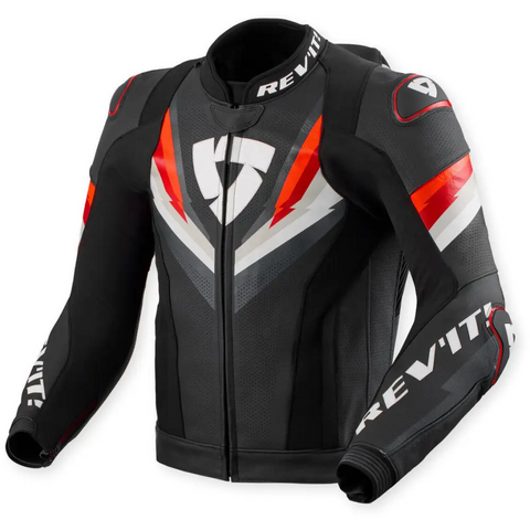 Chamarra de Piel REV’IT! Quantum 3 Pro Black/Red
