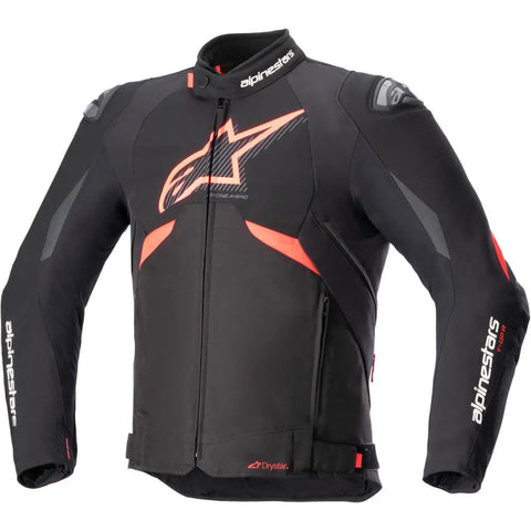 Chamarra Impermeable Alpinestars T-GP R v3 Drystar Black/Red Fluo/White