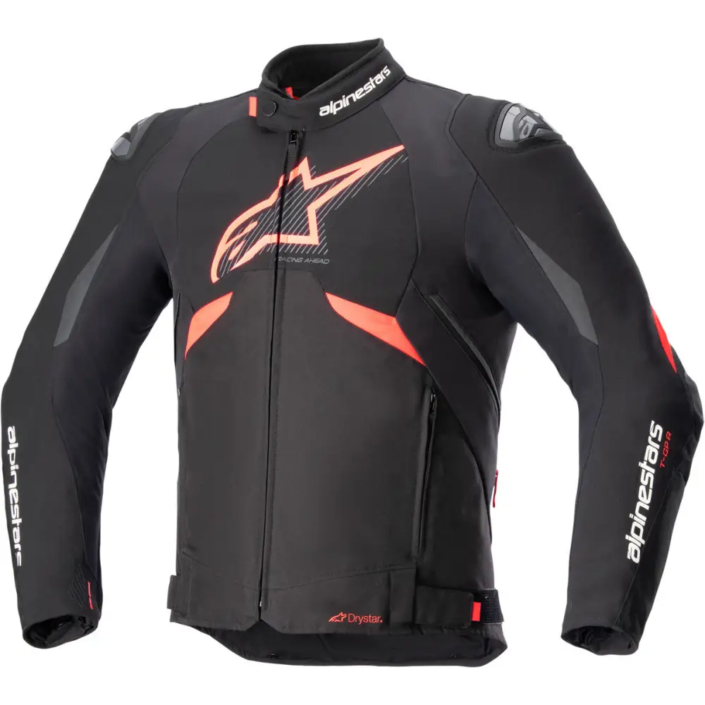 Chamarra Impermeable Alpinestars T-GP R v3 Drystar Black/Red Fluo/White