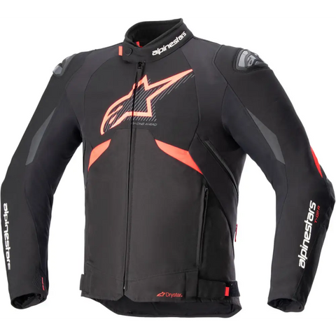 Chamarra Impermeable Alpinestars T-GP R v3 Drystar Black/Red Fluo/White