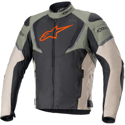 Chamarra Impermeable Alpinestars T-Jaws v3 Black/Military Green/Sand