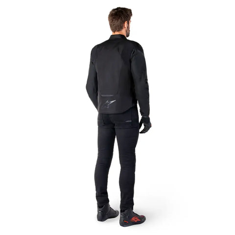 Chamarra Impermeable Alpinestars T-Jaws V4 Black/Black