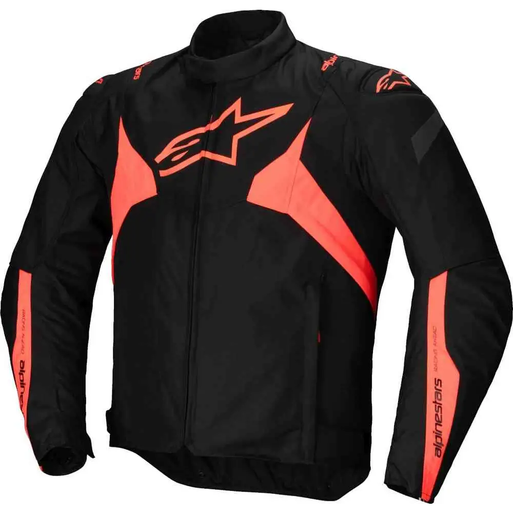 Chamarra Impermeable Alpinestars T-Jaws V4 Black/Red Fluo