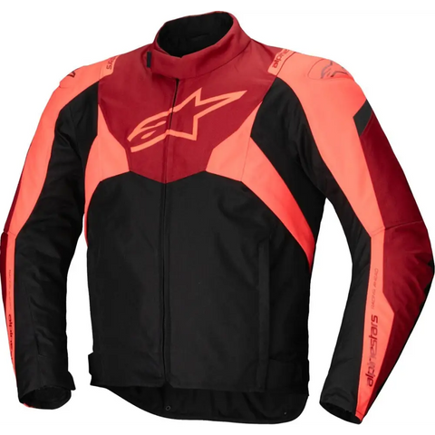 Chamarra Impermeable Alpinestars T-Jaws V4 Black/Red Fluo/Dark Red