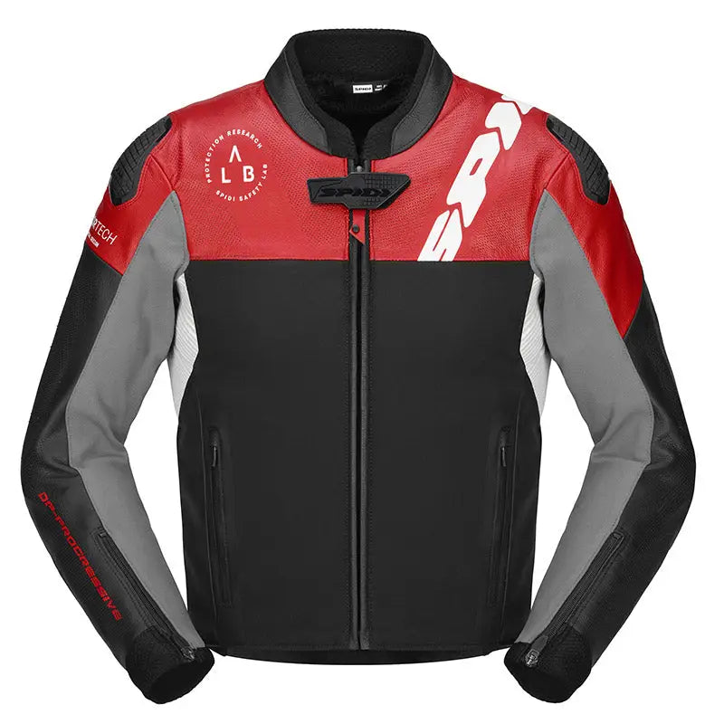 Chamarra Perforada Spidi DP-Progressive Hybrid Black/Red/White/Grey