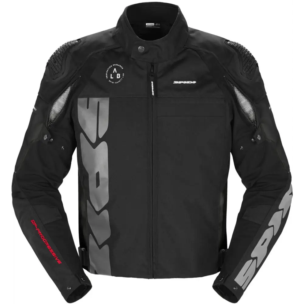 Chamarra Perforada Spidi Progressive Tex Black