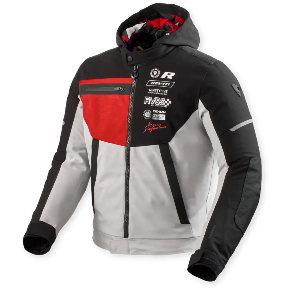 Chamarra REV'IT! Haste H2O Black/Red