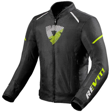 Chamarra REV'IT! Sprint H2O Black/Neon Yellow