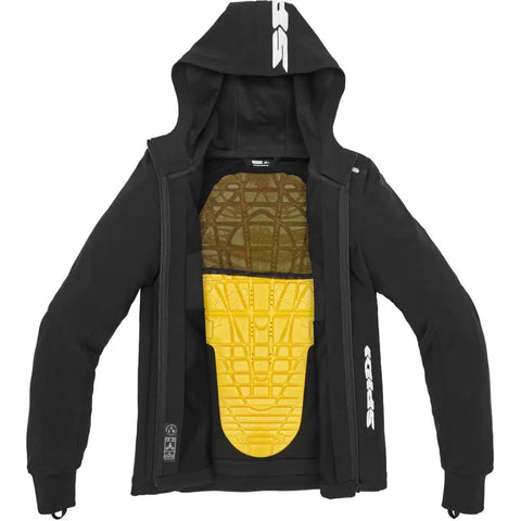 Chamarra Spidi Hoodie Armor Light Black