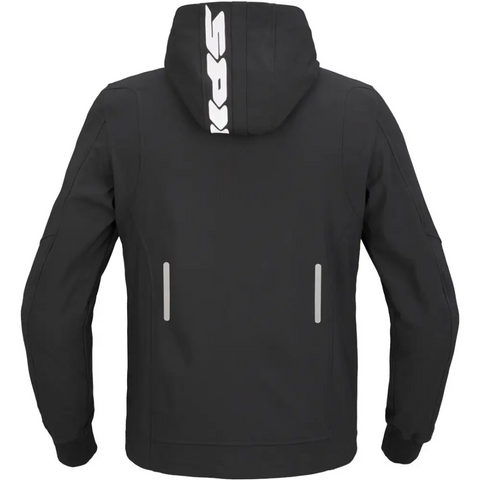Chamarra Spidi Hoodie Armor Light Black