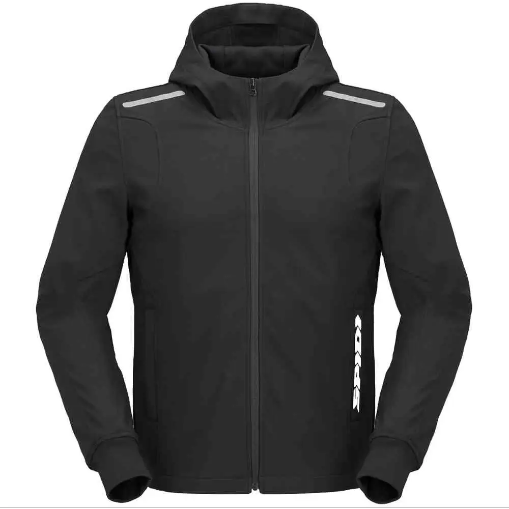 Chamarra Spidi Hoodie Armor Light Black