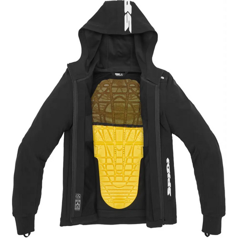 Chamarra Spidi Hoodie Armor Light Black
