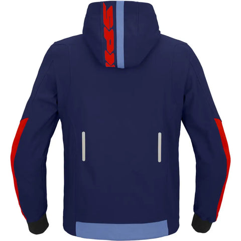 Chamarra Spidi Hoodie Armor Light Navy/Red