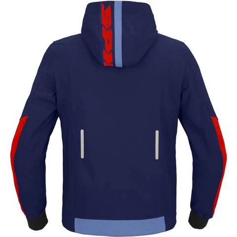 Chamarra Spidi Hoodie Armor Light Navy/Red