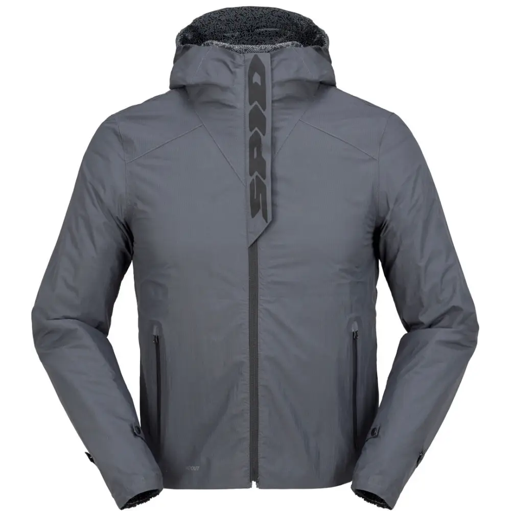 Chamarra Spidi Hoodie Rain H2Out Anthracite