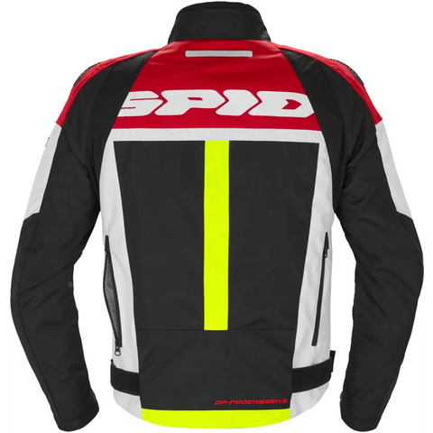 Chamarra Perforada Spidi Progressive Tex White/Red