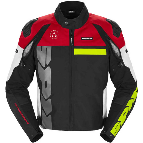 Chamarra Perforada Spidi Progressive Tex White/Red