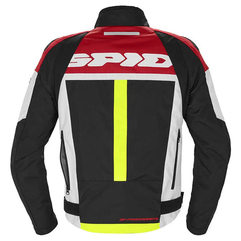 Chamarra Spidi Progressive Tex White/Red/Yellow-Fluo