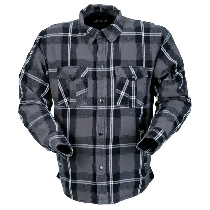Chamarra de Franela Z1R Ashwood Flannel, Gray