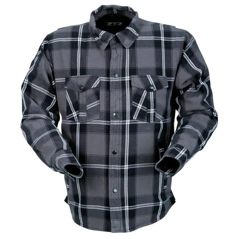 Chamarra de Franela Z1R Ashwood Flannel, Gray