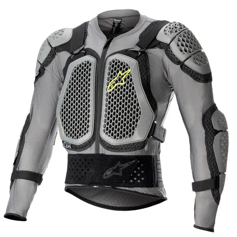Chaqueta de Protección Alpinestars Bionic Action V2 Gray/Black/Yello Fluo