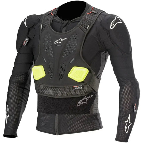 Chaqueta de Protección Alpinestars Bionic Pro V2 Black/Yellow Fluo