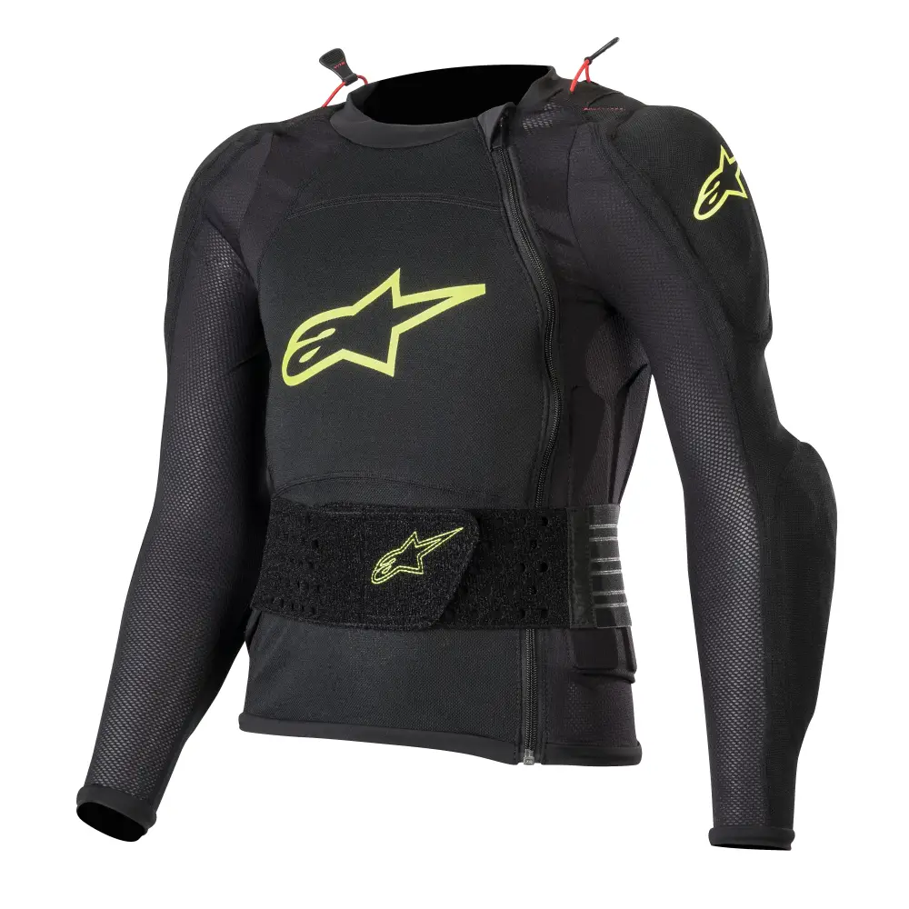 Chaqueta de Protección  Alpinestars para Niño Bionic Plus Black/Yellow Fluorescent