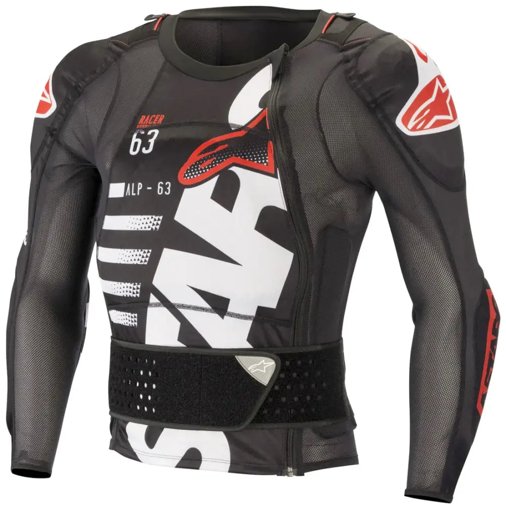Chaqueta de Protección Alpinestars Sequence Long Sleeve Black/White/Red