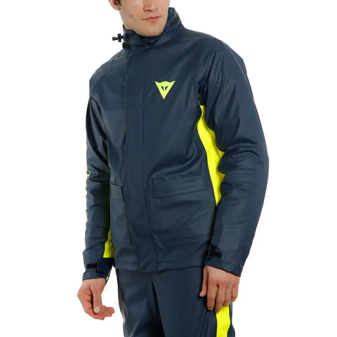 Chaqueta Impermeable Dainese Storm 2 Unisex Black Iris/Fluo Yellow
