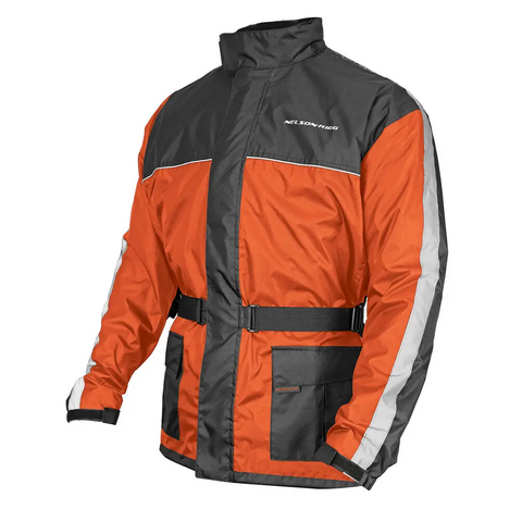 Chaqueta Impermeable Nelson-Rigg Solo Storm, Orange/Black