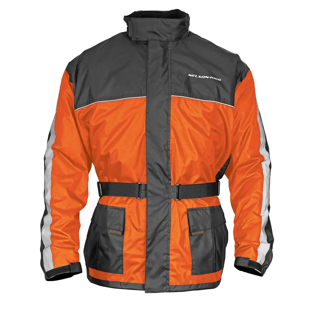 Chaqueta Impermeable Nelson-Rigg Solo Storm, Orange/Black