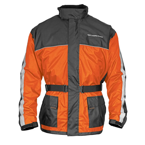 Chaqueta Impermeable Nelson-Rigg Solo Storm, Orange/Black