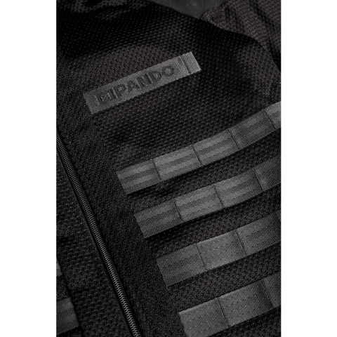 Chaqueta Ultraligera de Malla Blindada Pando Moto Commando UH, Black