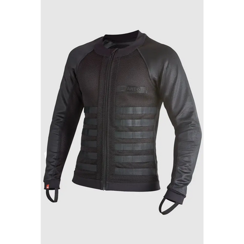 Chaqueta Ultraligera de Malla Blindada Pando Moto Commando UH, Black