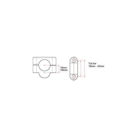 Elevadores de Manillar ZETA Racing de 1-1/8