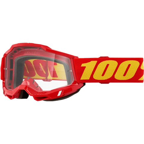 Goggles 100% Accuri 2 para Niño Junior Red Clear