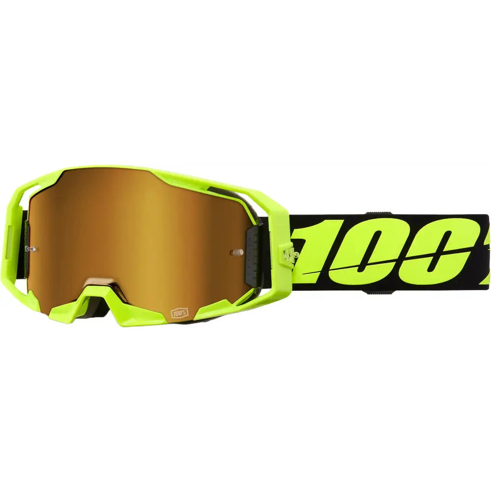 Goggles 100% ARmatic Neon Yellow Mirror True Gold Lens